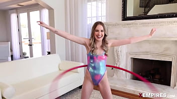Preview 1 of Filifinaitalia - Cute Hula Hoop Enthusiast Scarlett Sage Gets Fucked Inside Her Circle