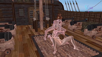 Preview 1 of Vica Fuck - Animated 3d cartoon porn video - Threesome sex between two cute girls and a man including anal sex