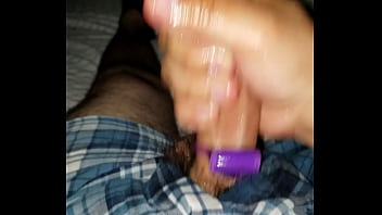 Preview 2 of Nylon Bi - Gay uses cock ring to cum