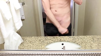 Preview 1 of Dee Harris - Hot Guy Jacking off and Moaning in the Hotel Room