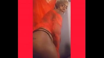 Preview 3 of Free Momandson - NPLEASURES dancing with a gage ball in her mouth.