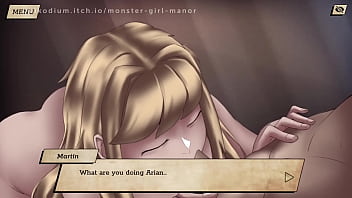 Preview 3 of Busex Cum Swallow - MONSTER GIRL:MANOR (DAY 2)