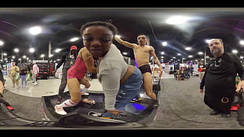 Preview 3 of Sejnzuxsh - Various dancers on a pole at EXXXotica NJ 2021 in 360 degree VR.