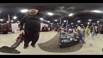 Preview 1 of Sejnzuxsh - Various dancers on a pole at EXXXotica NJ 2021 in 360 degree VR.