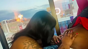 Preview 1 of Sexwife Xxx Eat Forced Bi - Relaxing on the 26th floor