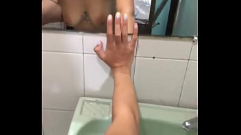 Preview 2 of Young Sex Cash - He fucks my tight ass in the bathroom