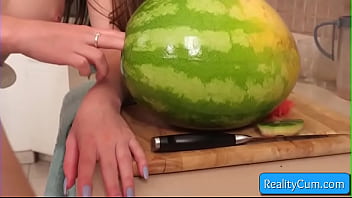 Preview 3 of Brazzers Docoto - Naughty teen slut Winter Jade suck massive white fresh dick in the kitchen and take it hard from behind