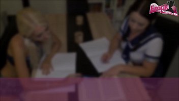 Preview 1 of Stripping Asian Moms - 2 Sch&uuml_lerinnen werden von ihrem Lehrer bei den Hausaufgaben gefickt