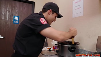 Preview 1 of 5 Fat Girls Get It On - Firefighters Andrew Miller and Justin Matthews suck and fuck wild at the backroom