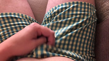 Preview 1 of Doctor Shemale - Solo male cums in his boxers