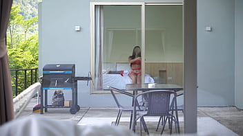Preview 1 of Pussy Silme - how lucky I am to have a juicy neighbor,  is it a pity that she caught me jerking off or not..?