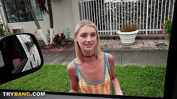 Preview 1 of Terminal Tiete - BANGBROS - Petite Blonde Spinner Payton Avery Getting The Business From Sean Lawless On The Bang Bus