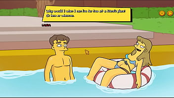 Preview 2 of Granny Bww - Simpsons - Burns Mansion - Part 23 Swimming Naked And CowGirl POV By LoveSkySanX