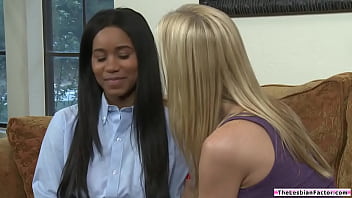 Preview 1 of Girl Finland Xnxx - Lesbian milf fingering and facesitting stepdaughters ebony bff