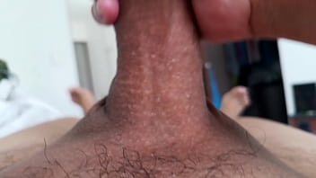 Preview 1 of Small Teen Korean Sex Scandal - Jacking off my uncircumcised cock,  extreme closeup. August 2,  2024.