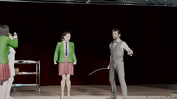 Preview 4 of Latina Office Seks Desk - Full Measure - Scene 02 of 08 - an animated spanking video series