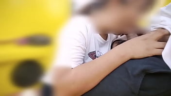 Preview 2 of Night Hairy Plus - Risky Filipina Suck Cock inside Ferris Wheel