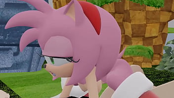 Preview 2 of Hude Cokc Anal - Amy rose Toma una polla humana bn rika