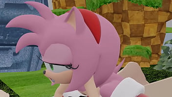 Preview 1 of Hude Cokc Anal - Amy rose Toma una polla humana bn rika