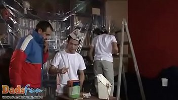 Preview 1 of Fucking Your Mom Pornhub 0 2 1 1 - Young twink painters seduced by the older gay host (Final cut)