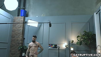 Preview 2 of Schoolgirl Sensibpearl - Alpha Wolfe enjoys fucking his co male star Grant Ducati until he cums hard all over his mouth