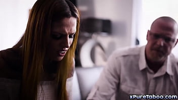Preview 2 of Side Effects Missa - Horny step dad in law Dick Chibbles caught her wife cheating with their neighbor. He asked her to have sex with him to keep her dirty secret.