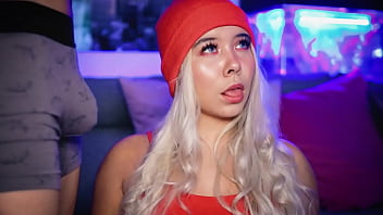 Preview 1 of Fast Taem Girl Sex - Horny blonde sucks her &#039_s cock while wearing boxers