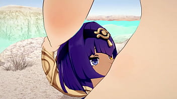 Preview 1 of 2 Madison Ivy - Genshin Impact: Candace teaches Aether how to fuck in the Sumeru desert.