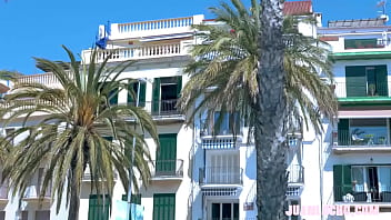 Preview 1 of Doll Riding - Sitges Summer Day