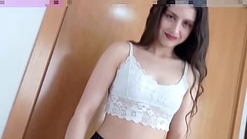 Preview 1 of Voyeur Bank Beach Cabin - TEEN IN JEANS TEASE BLOWJOW CUM IN MOUTH SWALLOW. SHANAXNOW