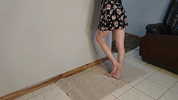 Preview 1 of First Couzin - FOOT FETISH FUCKING doggy style pussy CREAMPIE