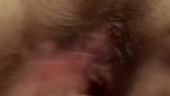 Preview 3 of Rakha Thapa Blue Video Play - HOMEMADE GINGER DICK CREAMPIE WIFE MASTURBATION PINK PUSSY PLAY ORGASM
