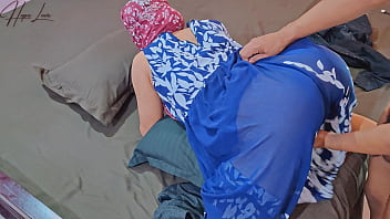 Preview 1 of Ninjra Studeo Mom Son - Busty Ass Malay Hijab Slut Doggystyle Sex.