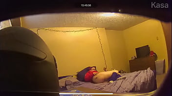 Preview 4 of Stap Mom Morning - Real hidden cam solo masturbating