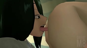 Preview 1 of Elisa Samudio - Froppy gives Deku a rimjob (by Greatm8)