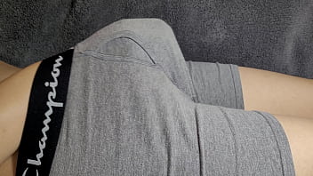 Preview 1 of Sexy And Big Ass H - Japanese Boy Strokes Tiny Cock (2.5 Inches)