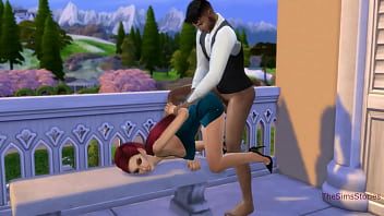 Preview 4 of Lift Caught - The sims 4,  the groom fucks his mistress before marriage