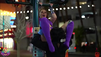 Preview 2 of Spit Gum Mouth - Teen Titans New Movie Trailer Starring Mia Dior and Richh Des