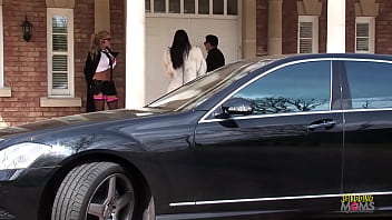 Preview 1 of A Girl Trap With Boy - Busty Carmella Bing sucking massive cock and getting hammer with a cute blonde milf at a luxurious mansion