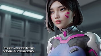 Preview 2 of Siki Ler - Overwatch Dva cosplay acting bitchy | Uncensored Hentai AI generated