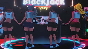 Preview 1 of Pigtails Ebony - MMD Rwby Ghost Dance