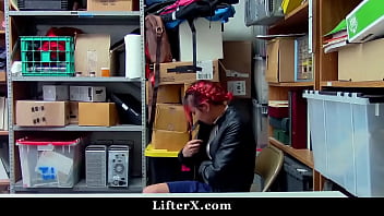 Preview 1 of Asian Mom Let Dad Fuck Daughter - Loss Prevention Officer Has No Mercy For step Mom and Daughter Thieves
