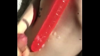 Preview 3 of Truwblzhf - Cumshot on dildo