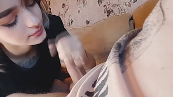 Preview 4 of Ninja Bodyguard Photo X - Gothic Trans Woman Sucking Huge Cock