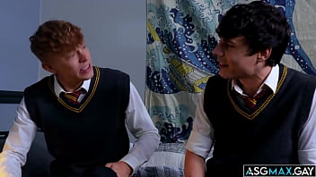 Preview 1 of Marathi Ghati Sex Full Hd - Asher Day enjoying masturbating and gets caught by his classmate Harley Xavier who gets surprised and gets turned on