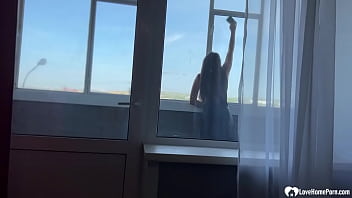 Preview 2 of Horny Son And Slut Mom - Teacher came to fuck after her classes