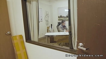 Preview 1 of Dani Daniel Porn Shooting - Gay rimjob and anal sex in the office during working time