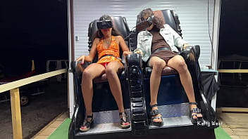 Preview 1 of Khasi Pron Com - Upskirt Flashing in Public virtual reality with Katty West and Kate Rich