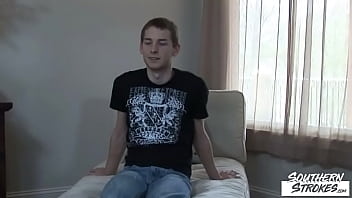 Preview 1 of All Familley - SOUTHERNSTROKES Amateur Twink Masturbates After Interview
