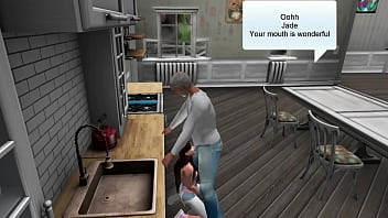 Preview 3 of Mika Tan Interview - Second Life - Episod 5 - Kitchen Sex Session